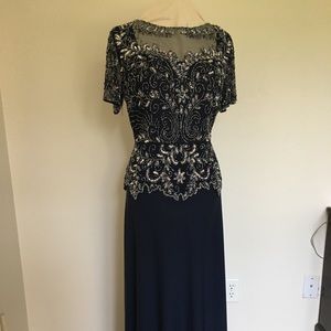 Pissarro Nights Navy Gown